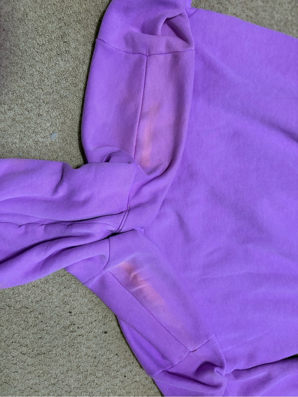 Aviator Nation Lavender Hoodie with Teal Chevron - Picture 3 of 7